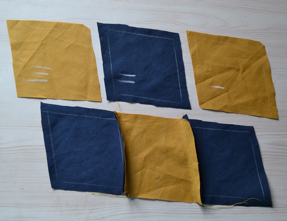 Strips consisting many equal pieces