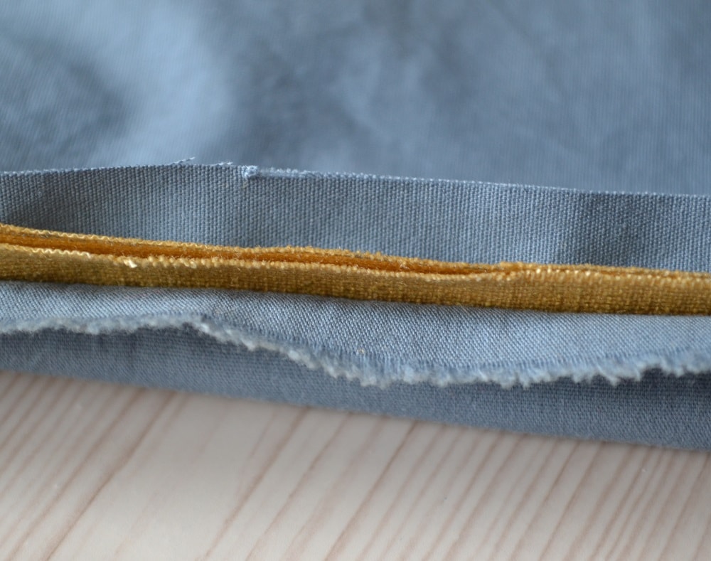 How to attach second part of fabric