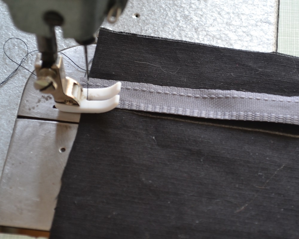 How to attatch the tape along marked line
