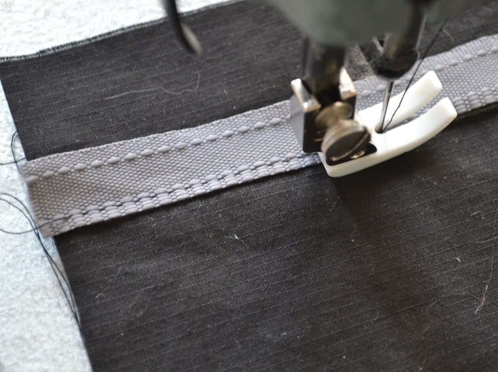 Make first stitching along the marked line