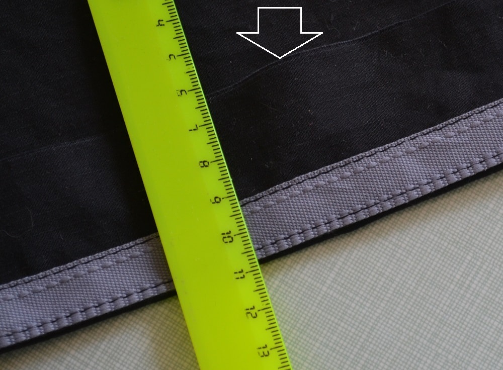How to hem the edge of fabric by hand