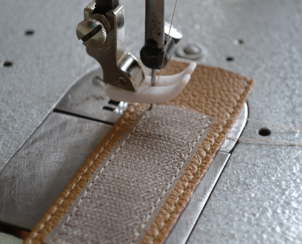 Sew tape on wrong side of clasp