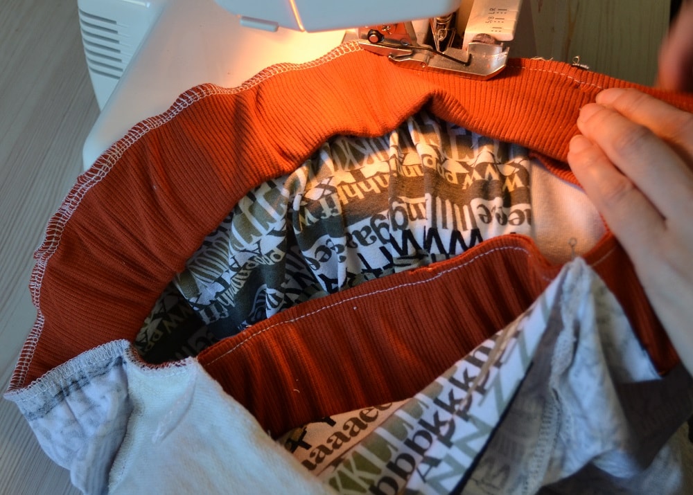 How to serge a waistband casing