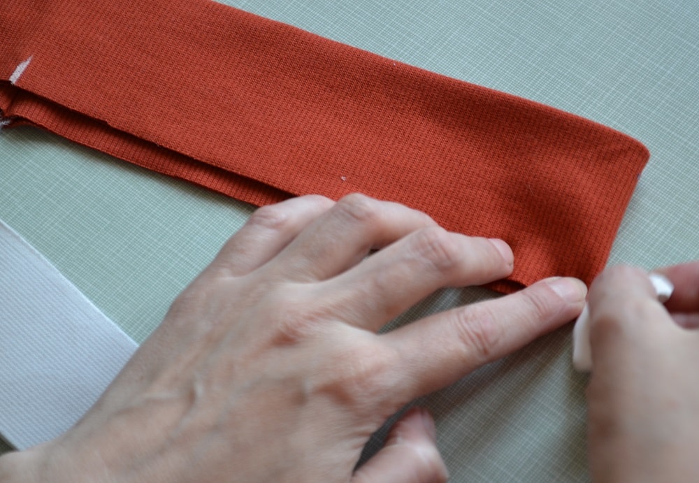 Preparation a waistband strip