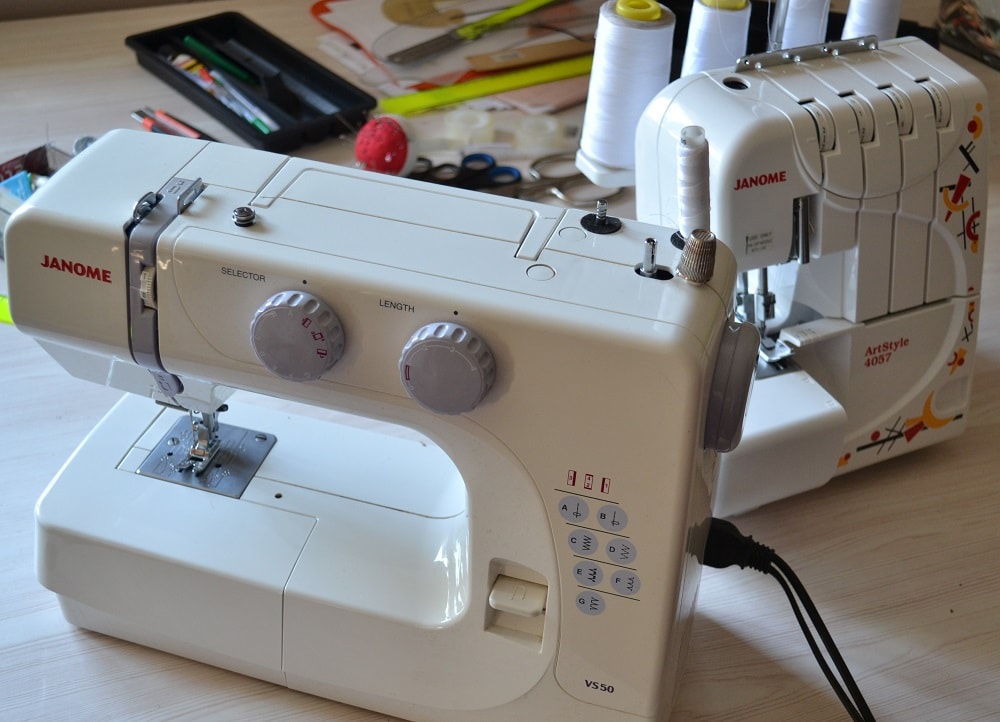 Sewing machine and a serger