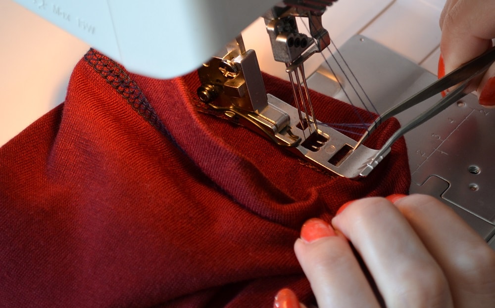 Next you need to hem the sleeves