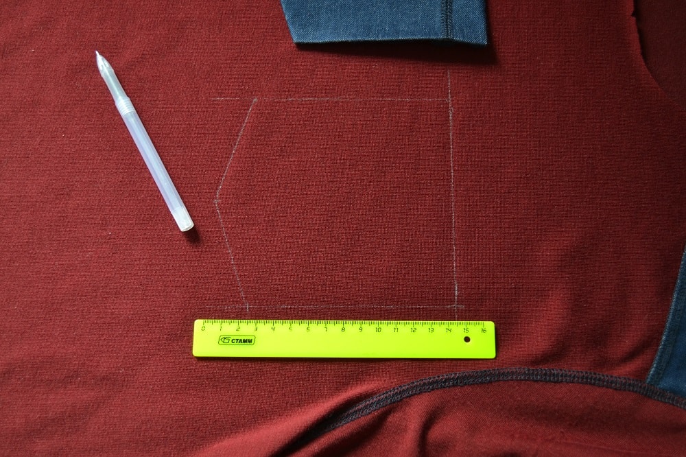 How to make a pocket of t-shirt