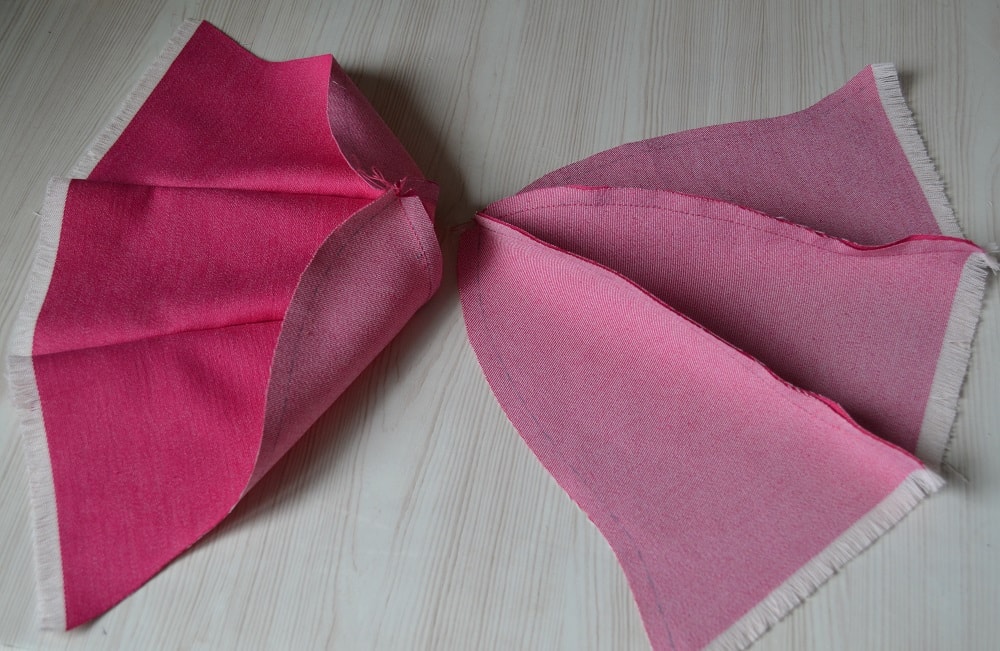 How to bundle pieces of hat in two sets