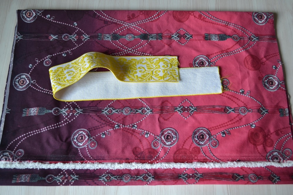 Fabric consumption for sewing a skirt