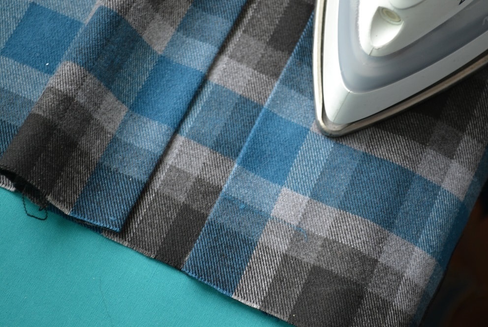 Press the one half a pleat