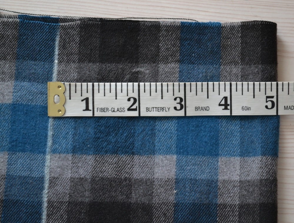 How to calculate the width of the folds