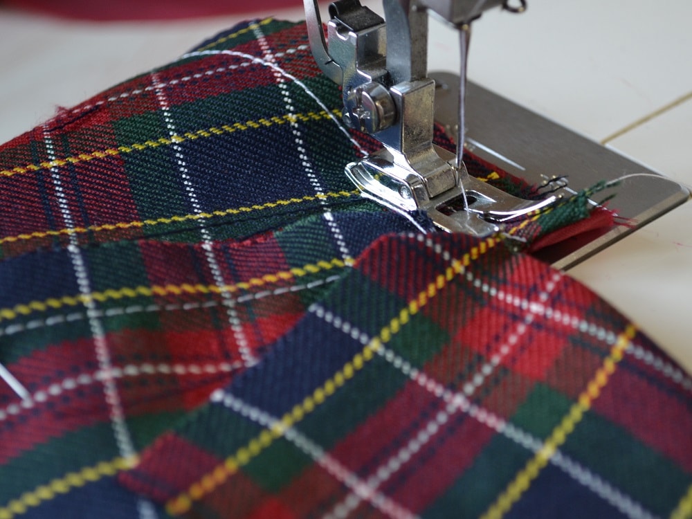 End of the stitch line
