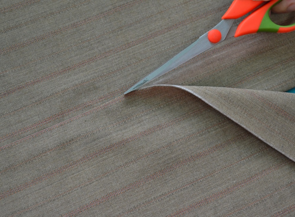 Fabric of skirt with stripes