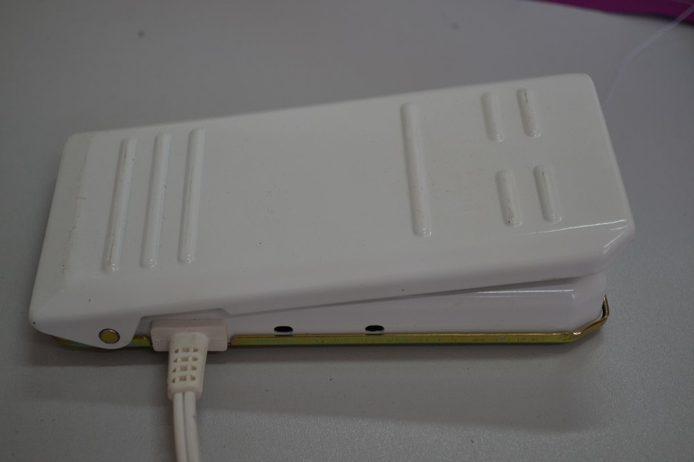 Metal case a foot pedal