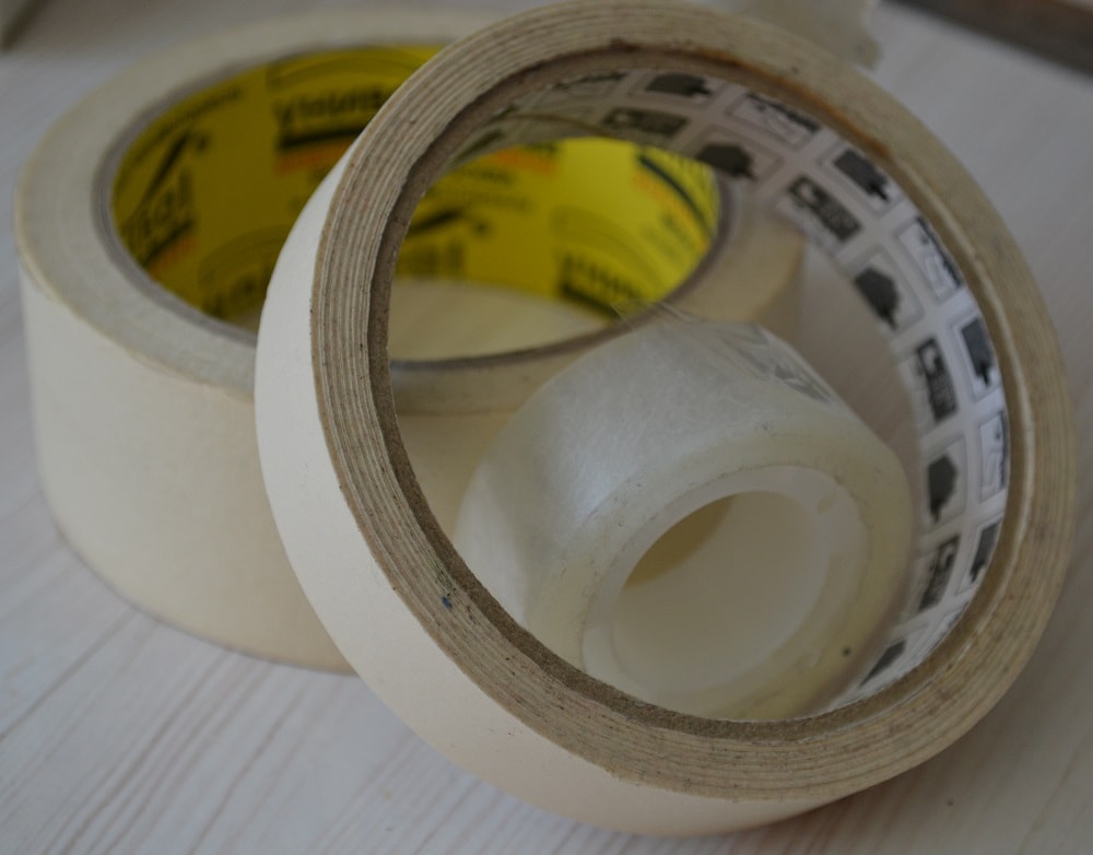 Adhesive paper tapes