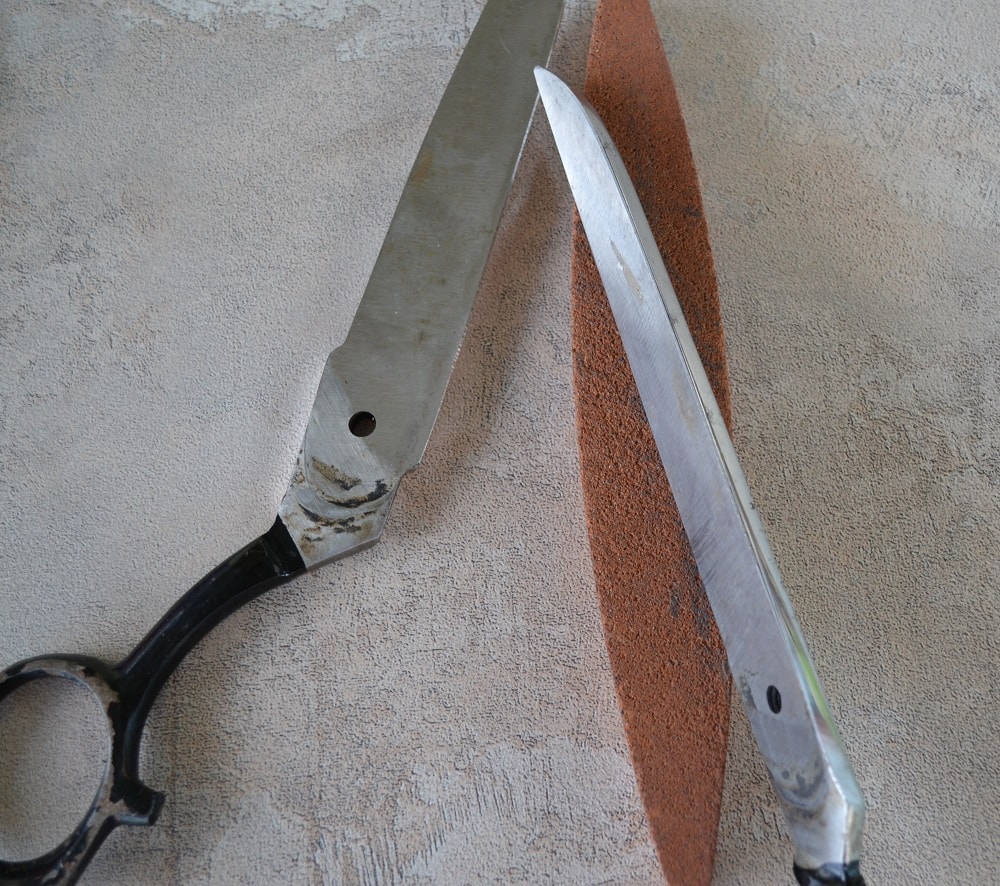 Start to sharpen your fabric scissors