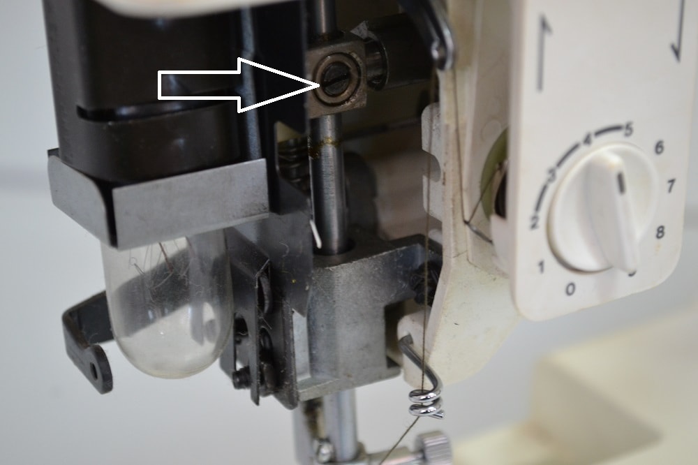 How to adjust position a needle bar