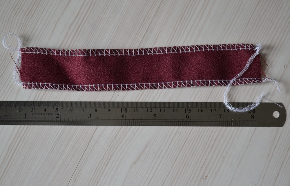 If you do not have an overlock use zig-zag