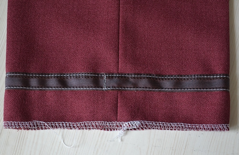 The invisible hem seam