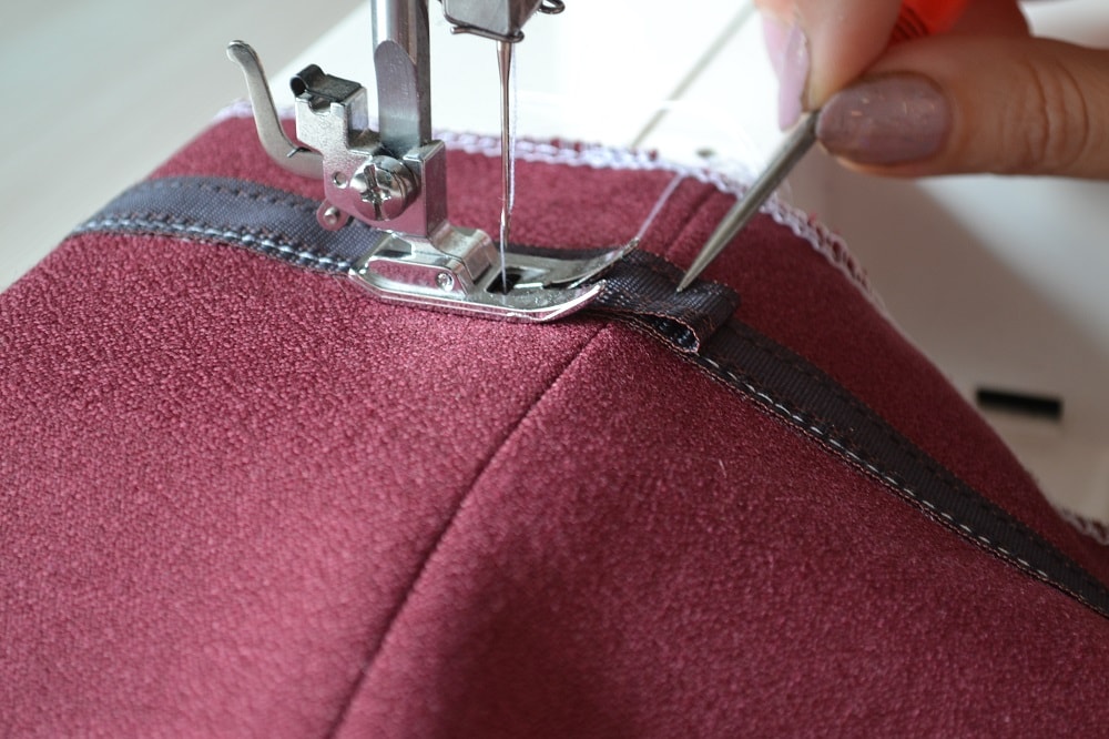 How to stitch folding double edge