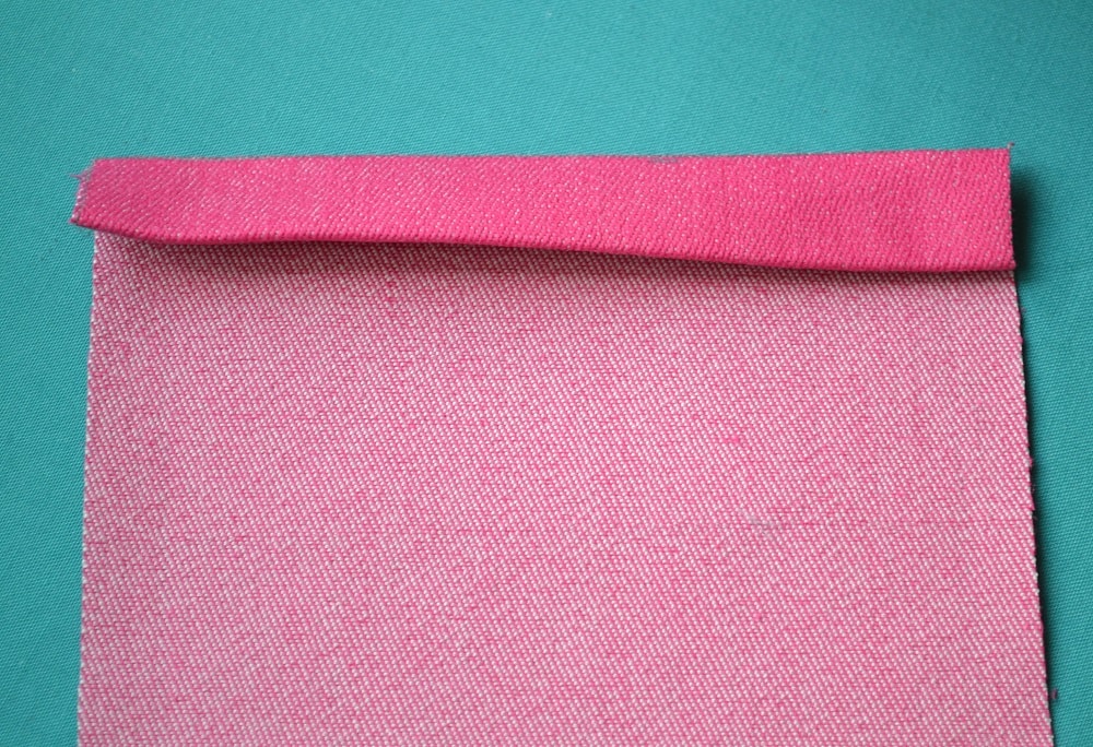 Instead double hem you can to use zigzag